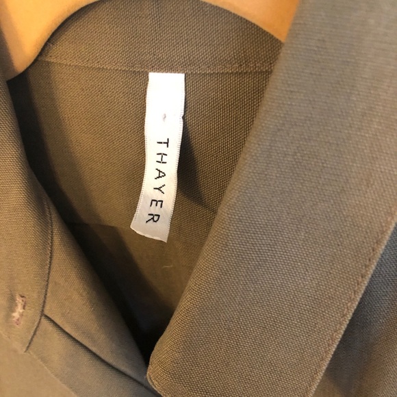 NWOT Thayer Olive Green Utility Shirt - Picture 3 of 4